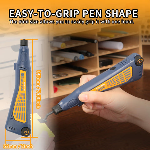 Bucasso cordless pen sander arrives with fifteen sandpaper sheets for various finishes.