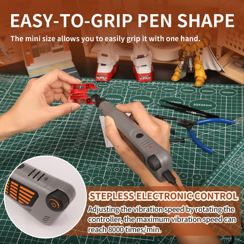Bucasso Cordless Pen Sander USB charging supports convenient power on the go.