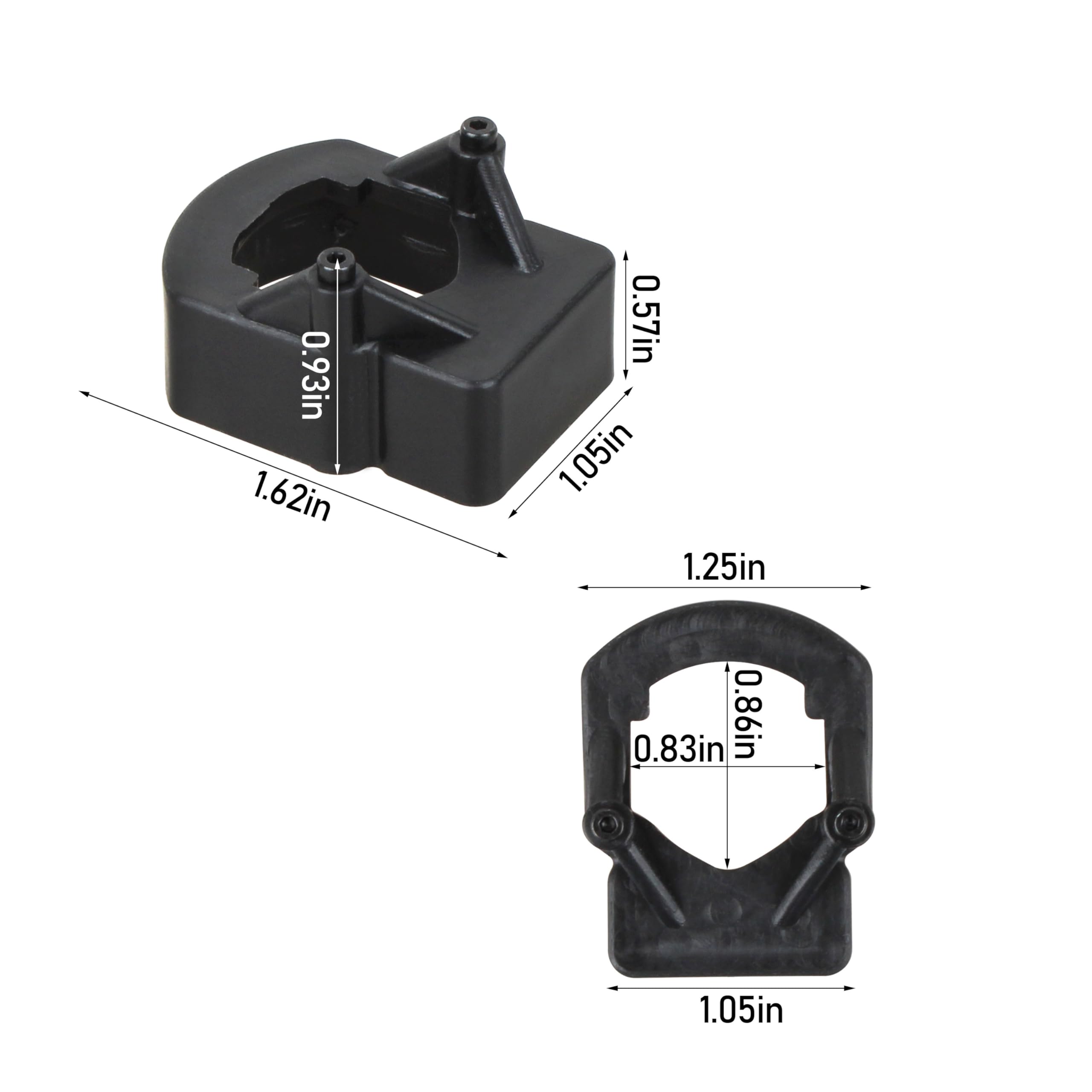 Buccilly DCN45RN adaptor tip showcases durable nylon composite for tough job-site use.