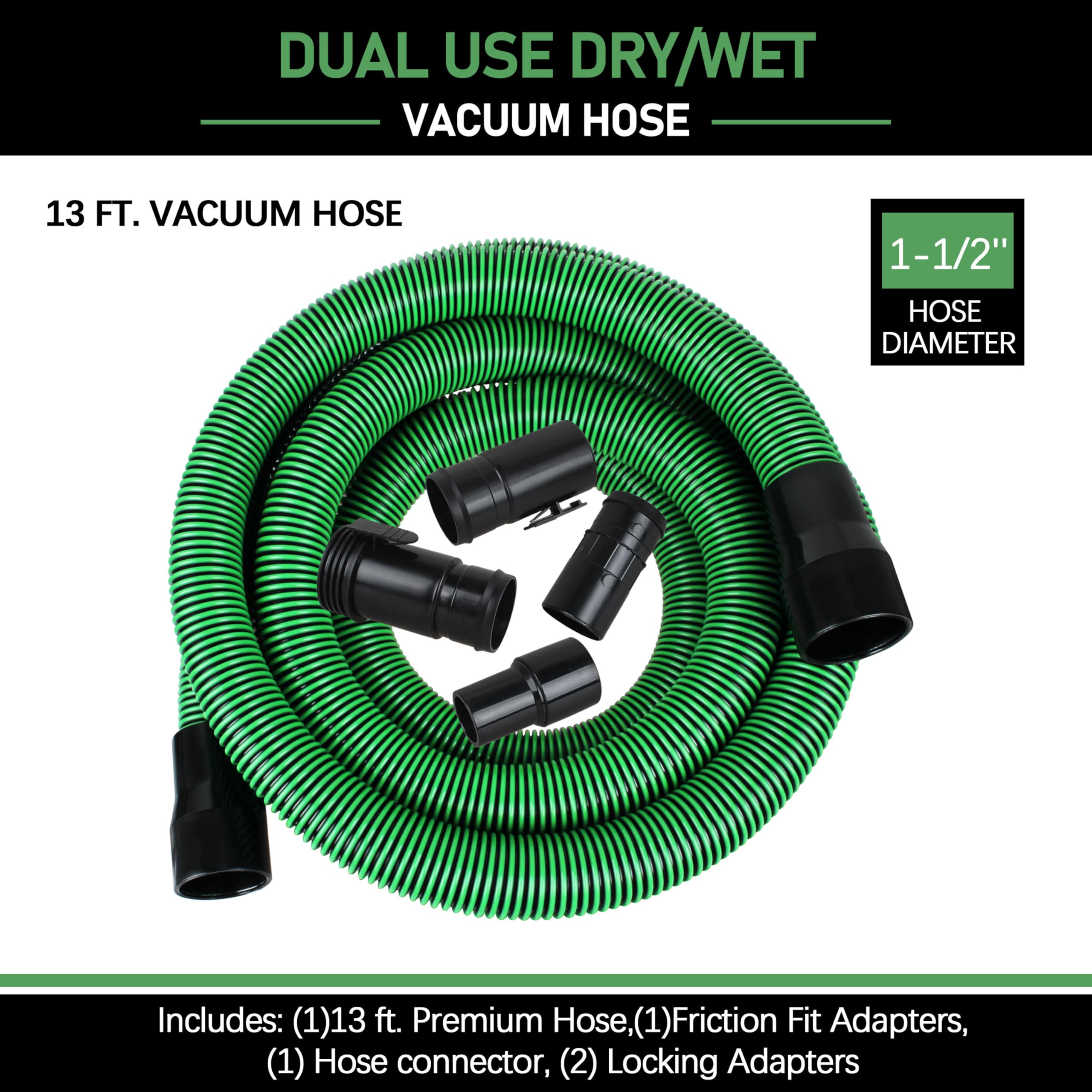 Buccilly WS25021A easy-install locking hose for quick setup.