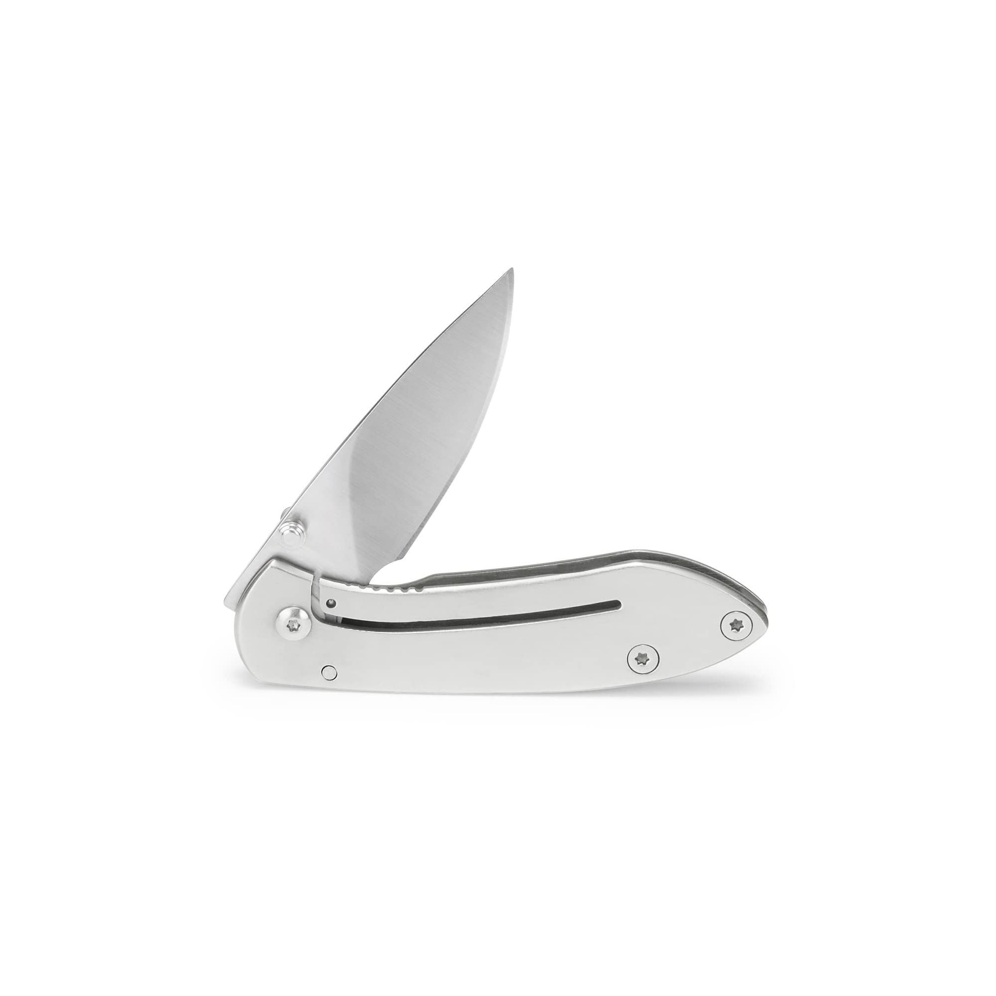 Buck Knives 0325 Colleague mirror-polished handle, engraving-friendly gift option.