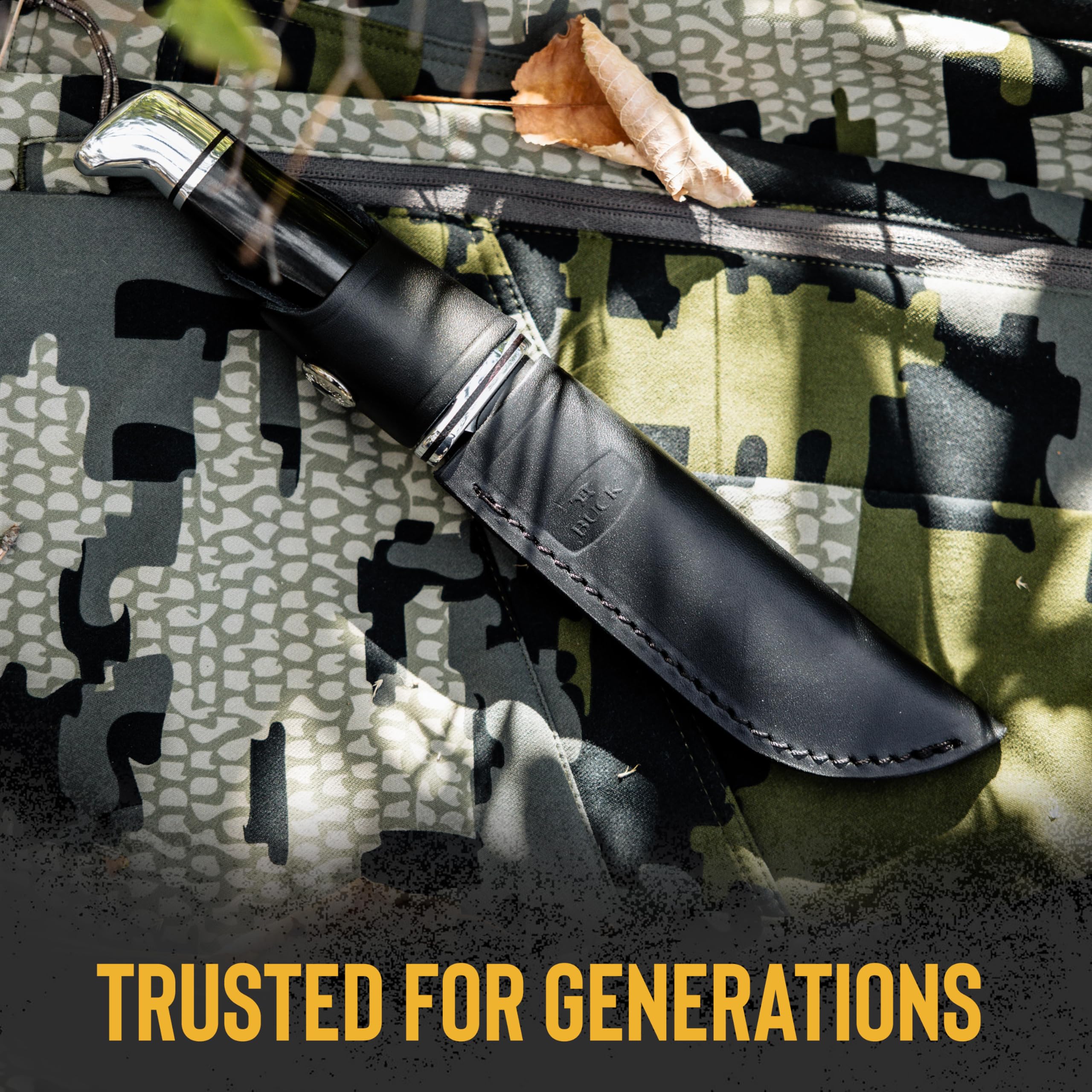 Buck Knives 117 Brahma 8-3/4 inch length balances versatility