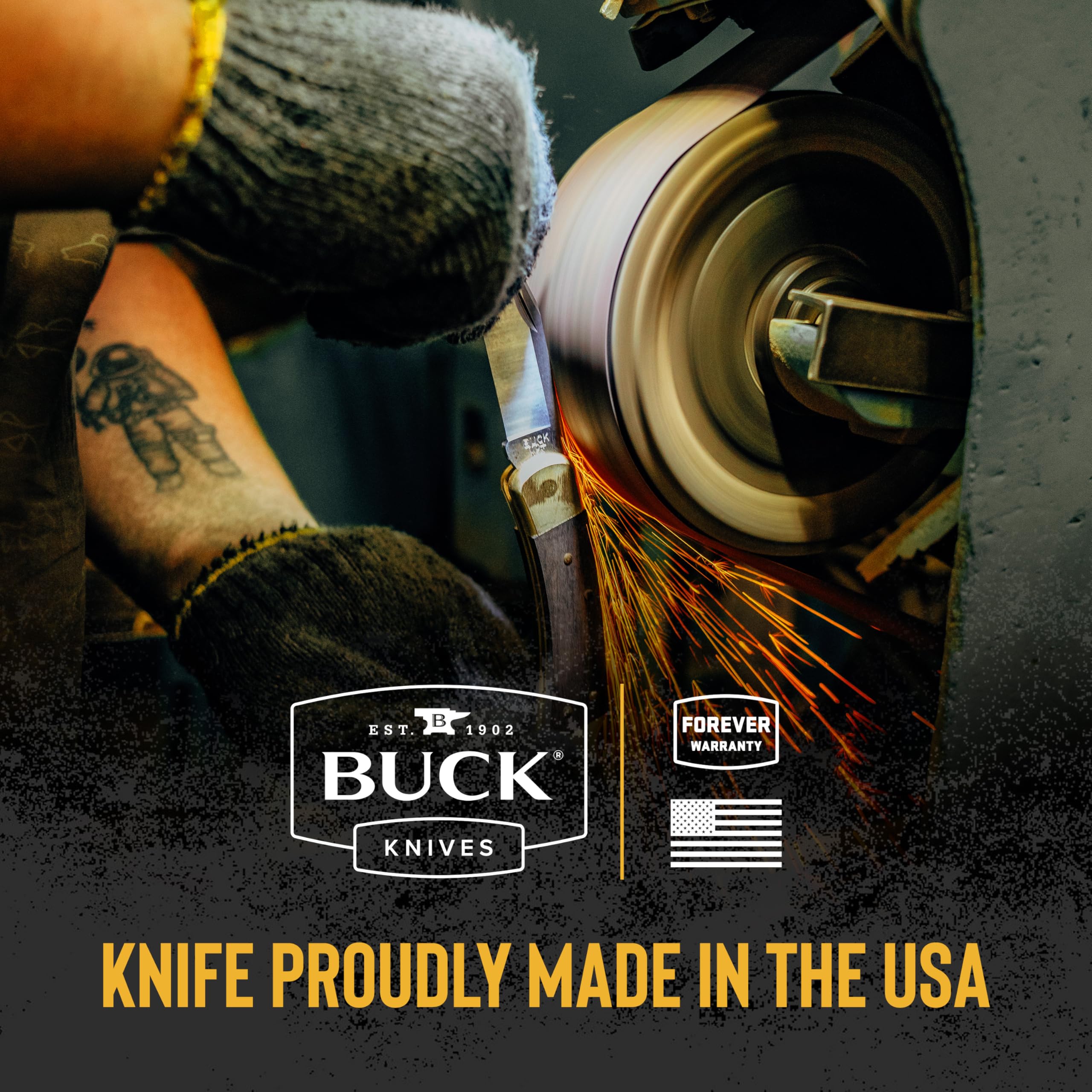 Buck Knives 117 Brahma USA-made fixed blade quality