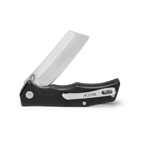 Buck Knives 252 Trunk textured G10 handle provides a secure, comfortable grip