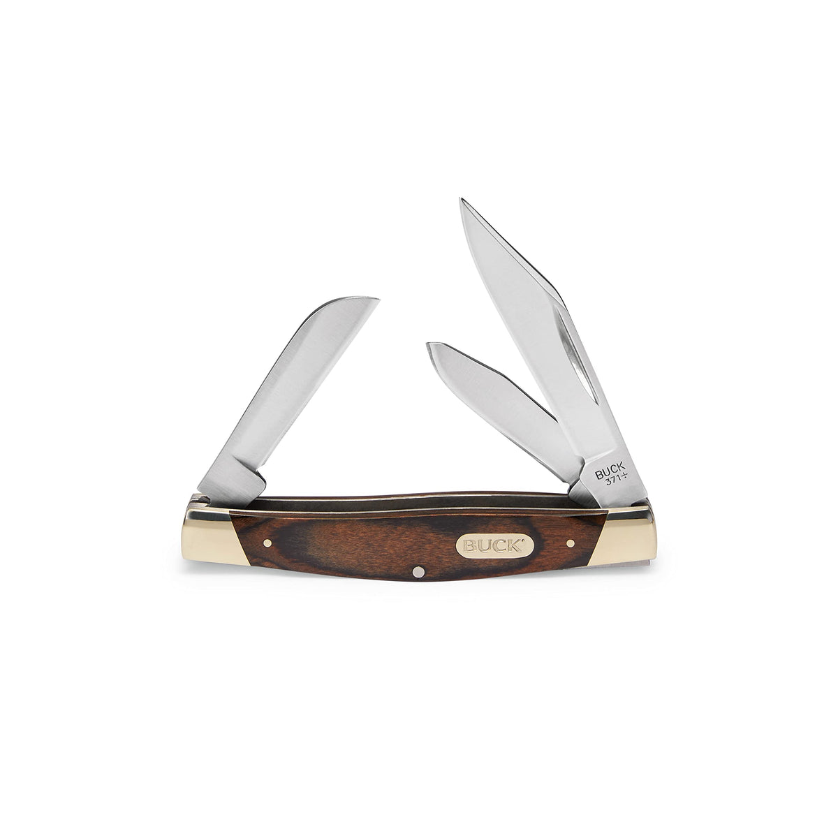 Buck Knives 371 Stockman clip point blade for precise detail work in everyday tasks.
