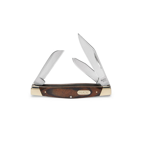 Buck Knives 371 Stockman clip point blade for precise detail work in everyday tasks.