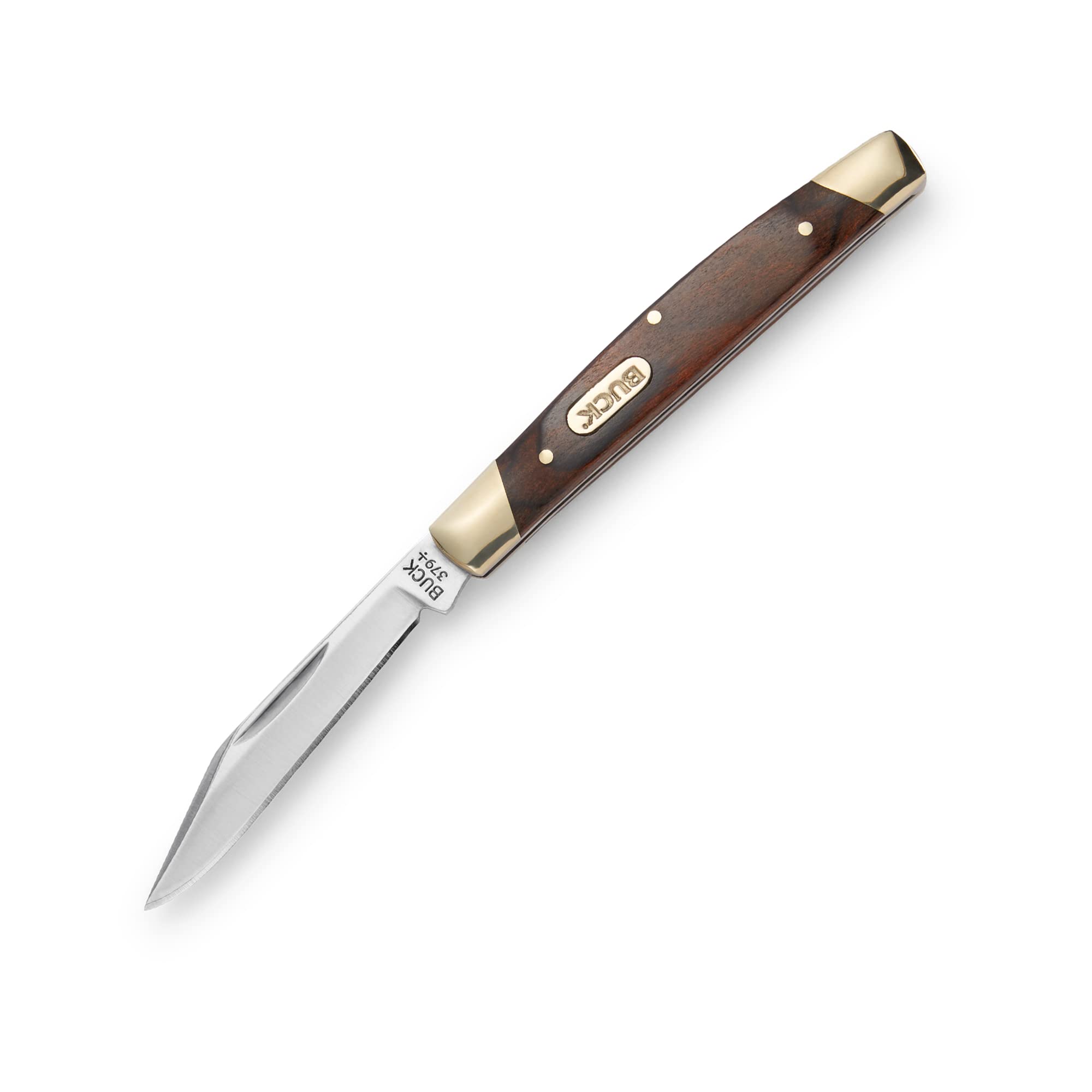 Buck Knives 379 Solo clip point blade ideal for precise detail work.