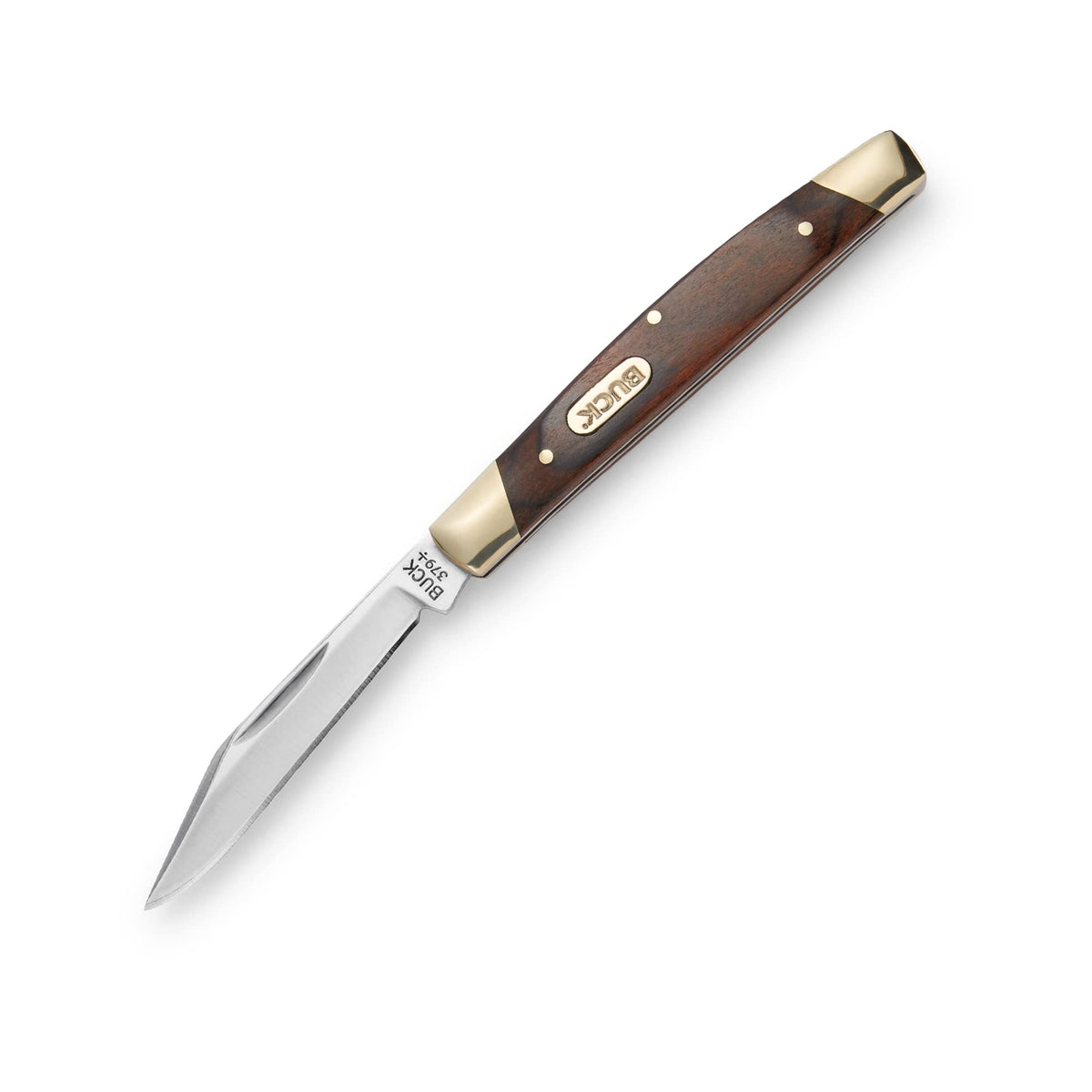 Buck Knives 379 Solo clip point blade ideal for precise detail work.