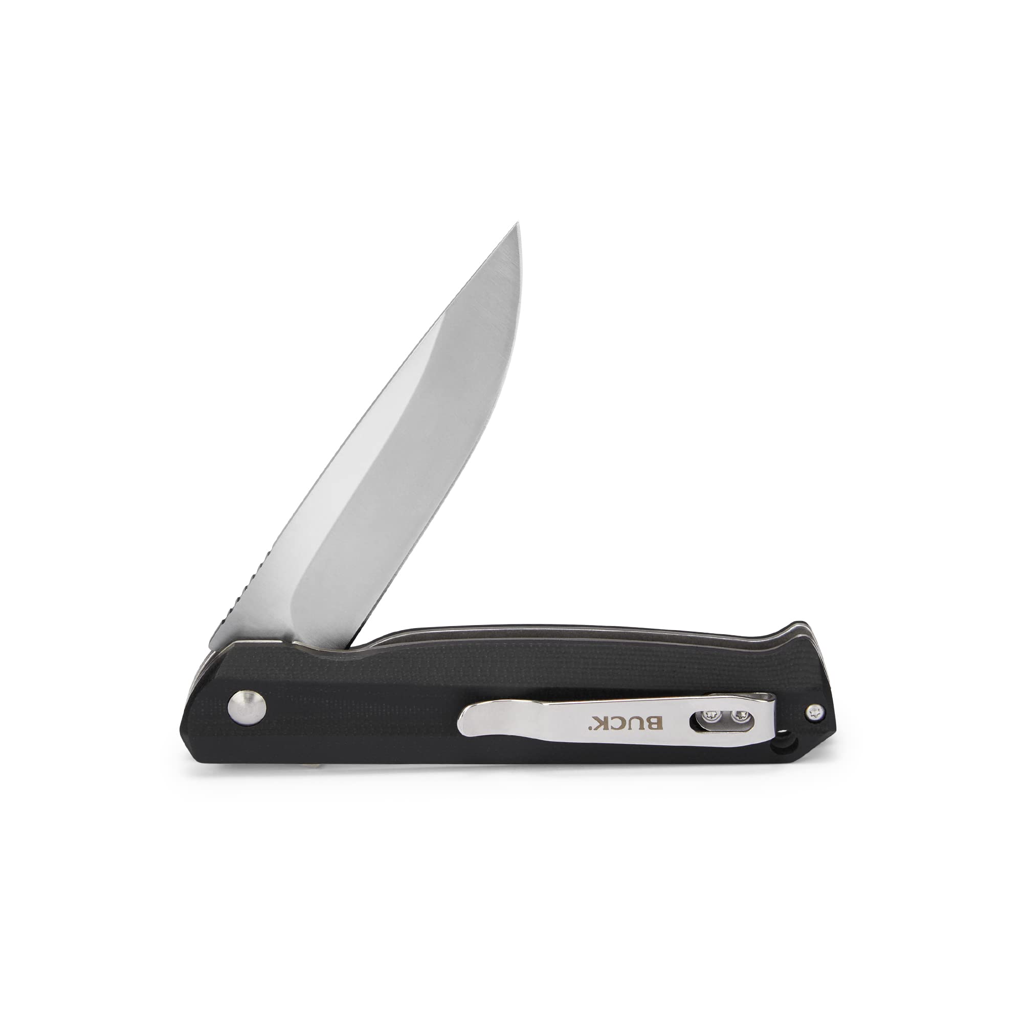 Buck Knives Langford textured G10 handle provides a secure grip and stylish look