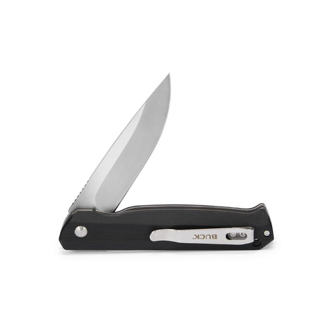 Buck Knives Langford textured G10 handle provides a secure grip and stylish look
