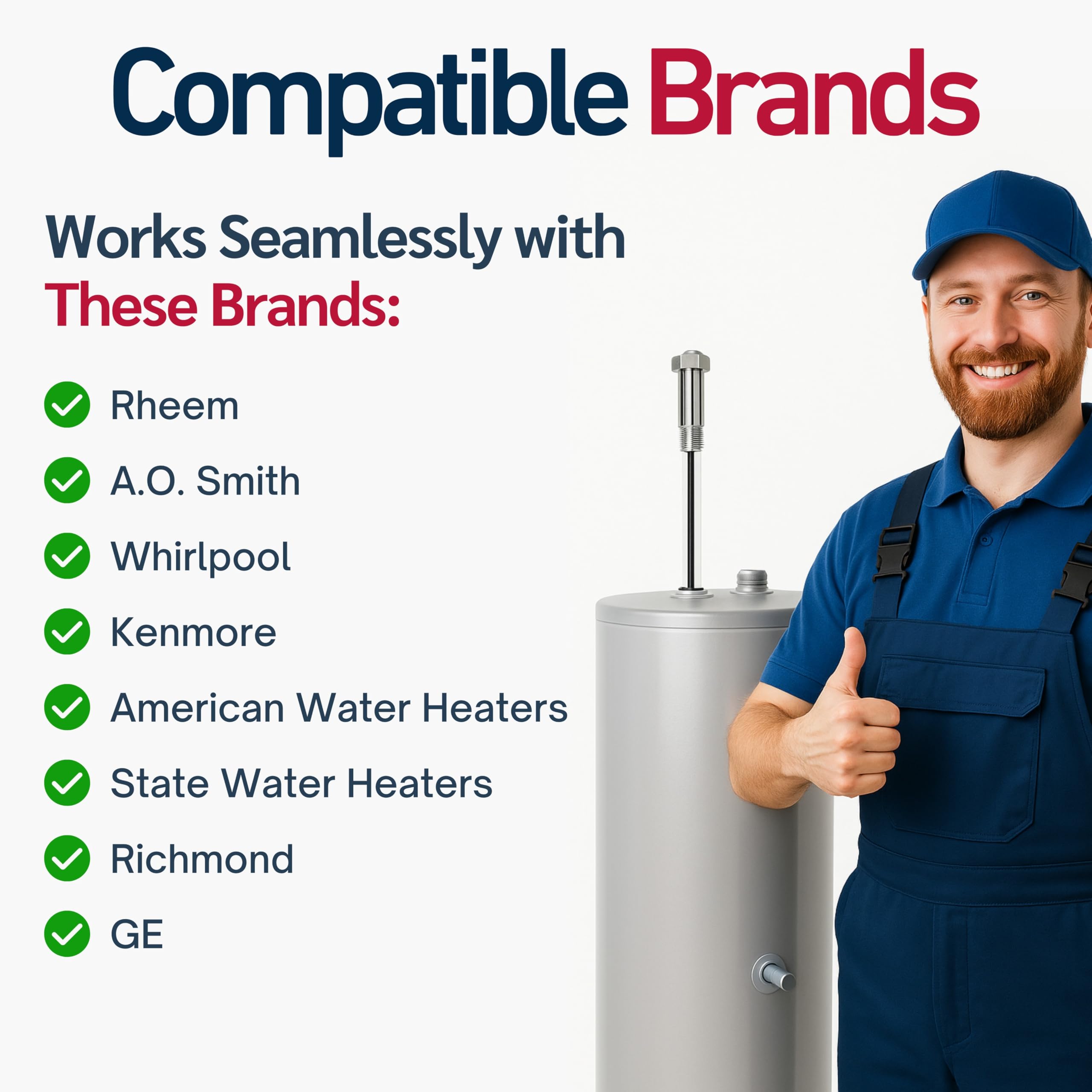 Corrosion protection from BUCK U.S.A rod reduces rust and limescale buildup.
