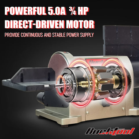 Bucktool BD4603 direct-drive motor delivers powerful, quiet performance