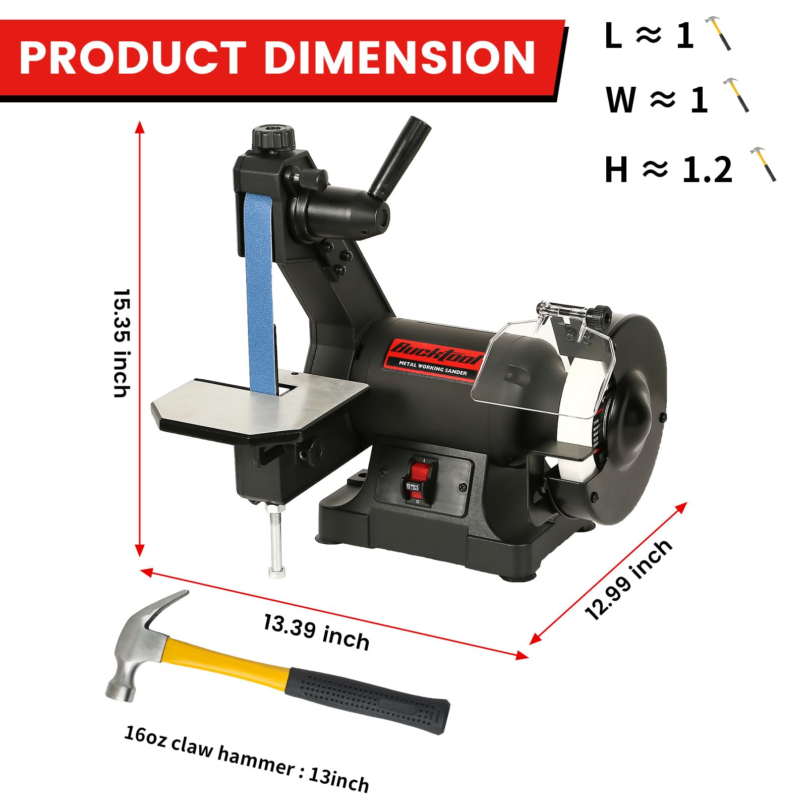 Bucktool quick belt change system in action for fast maintenance