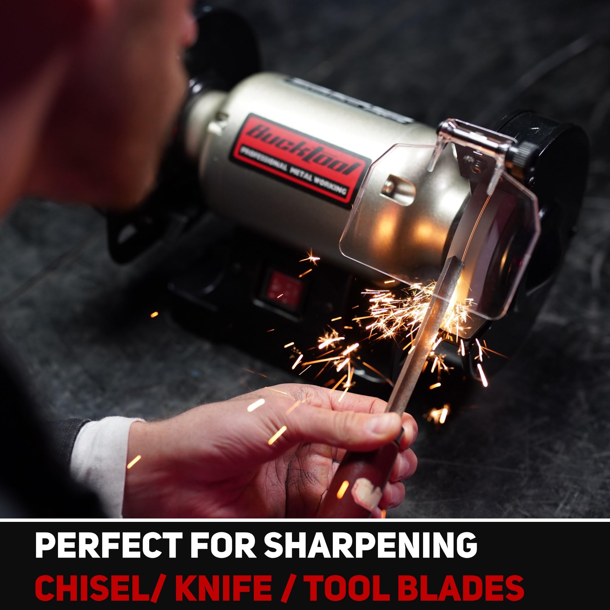 Bucktool TLG-150S safety features ensure safer grinding experiences.