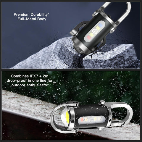 BudaTao In-use scenario with 1200 lm spotlight mode for distant visibility.