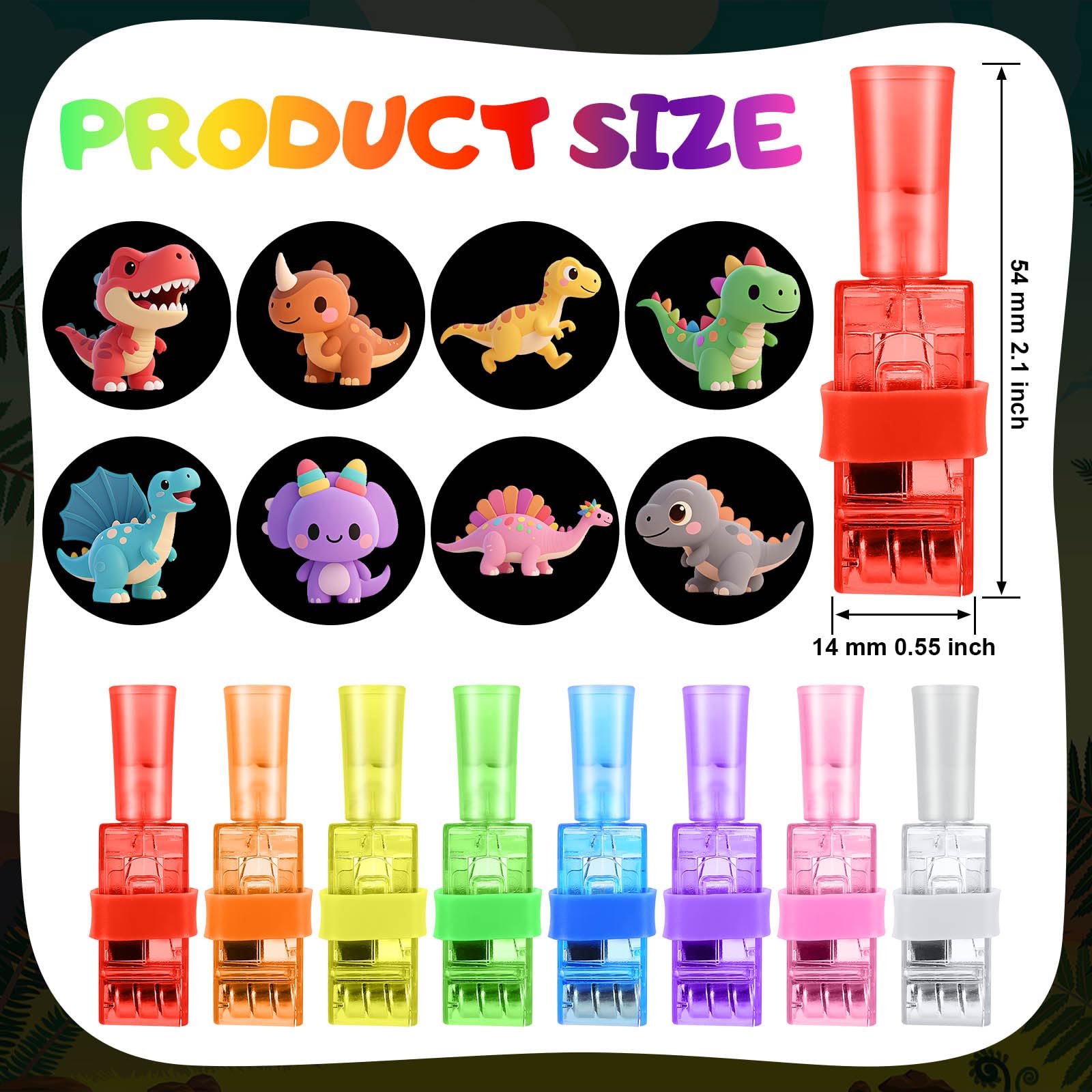 Budbof dinosaur LED finger light projector Stegosaurus glow for classroom rewards
