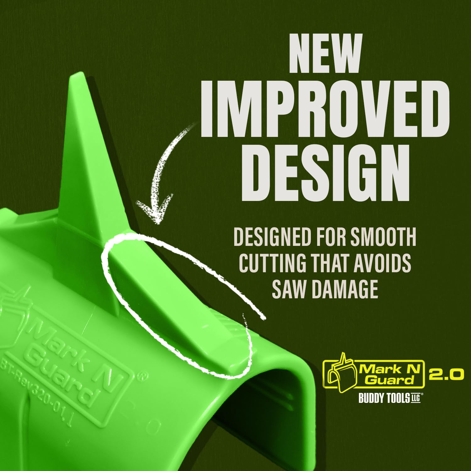 Buddy Tools Mark N Guard ABS-plastic body offers durable, safe handling.
