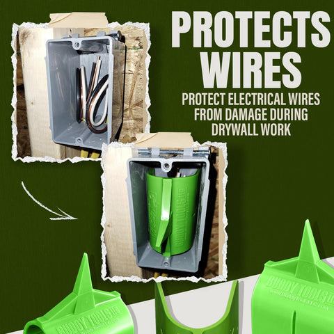 Buddy Tools Mark N Guard compact marker minimizes drywall damage during installation.