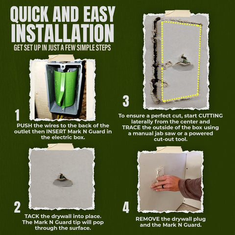 Buddy Tools Mark N Guard enables quick outlet marking with minimal guesswork.