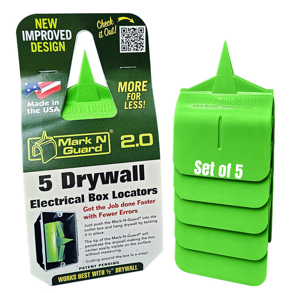 Buddy Tools Mark N Guard precision-tip outlet marker guides accurate placement.