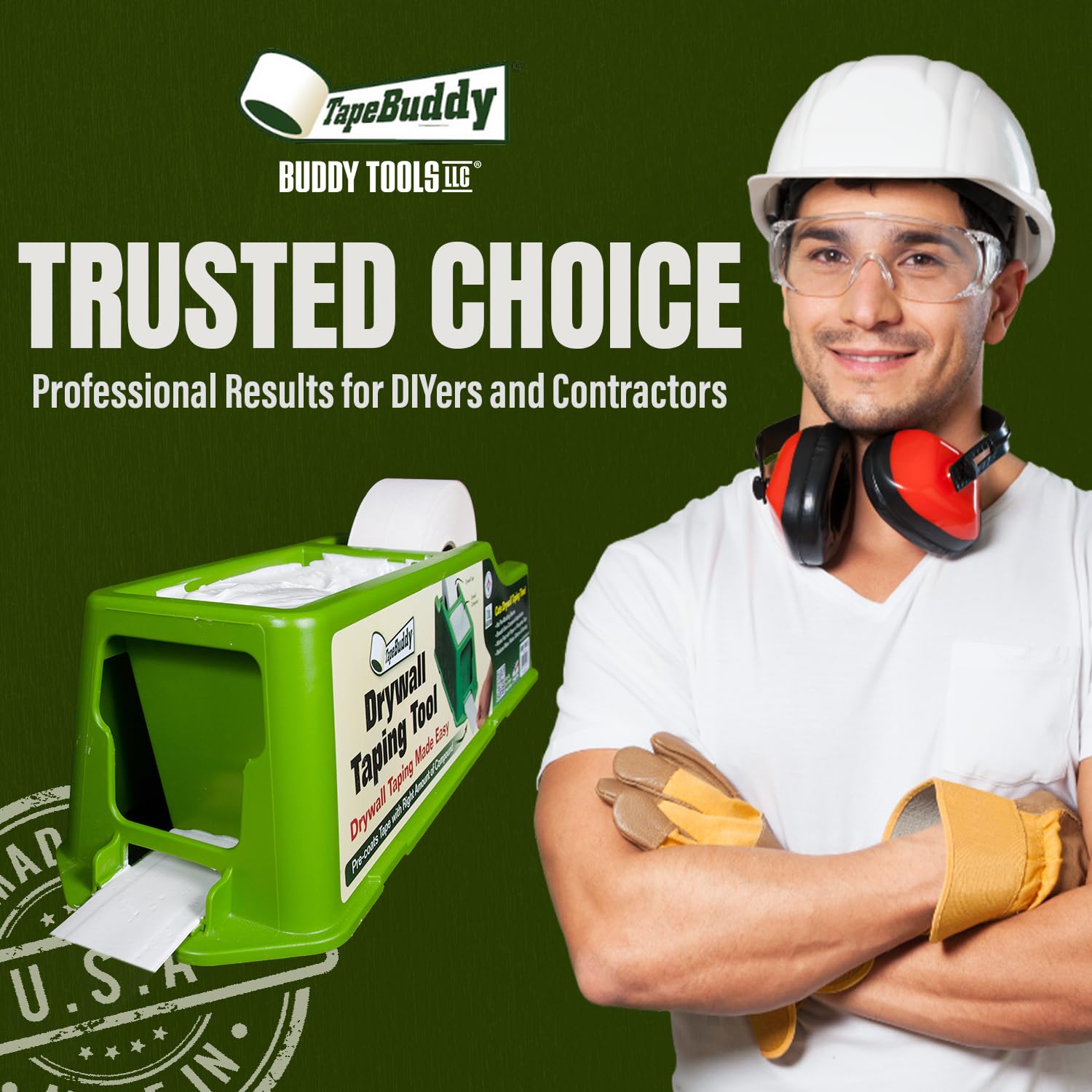 TapeBuddy setup on site reduces mess and waste during taping