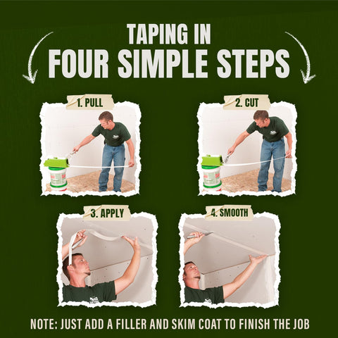 TapeBuddy rinse-clean capability demonstrated for quick cleanup after project