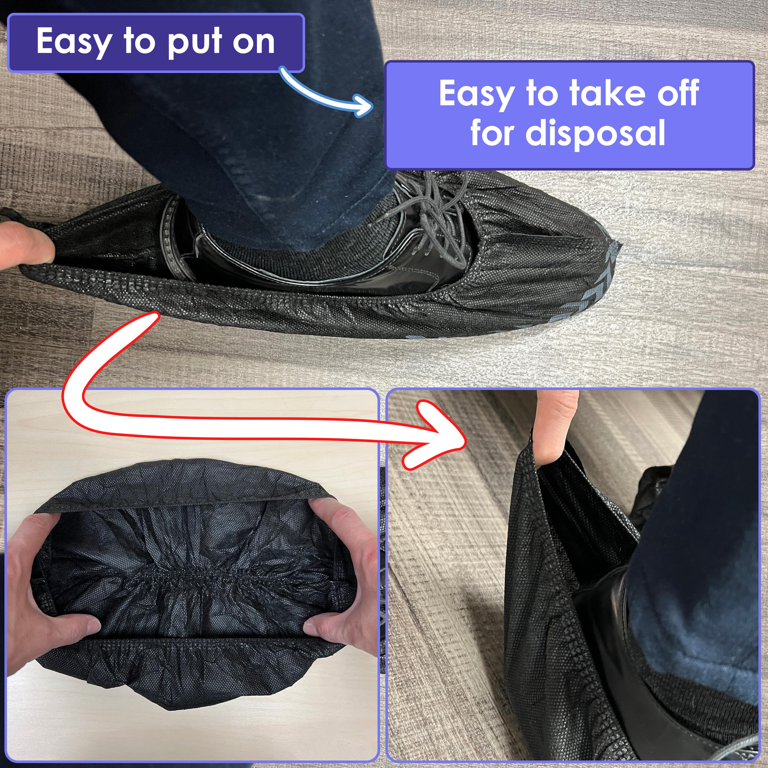 Buena Goods durable 40 GSM PP shoe covers for heavy use