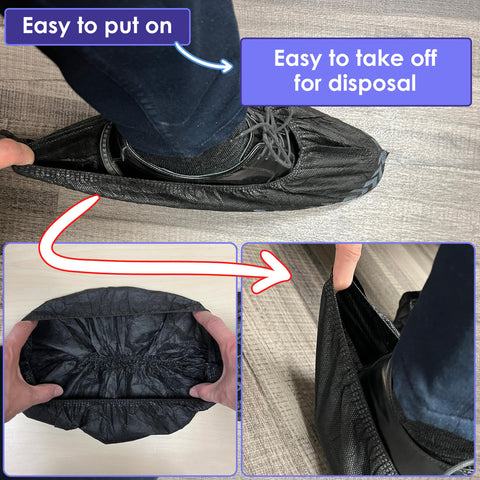 Buena Goods durable 40 GSM PP shoe covers for heavy use