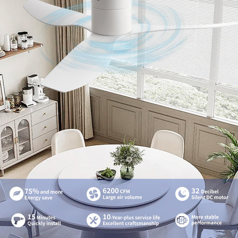 BUENION quiet DC motor operates at 32 dB for serene rooms
