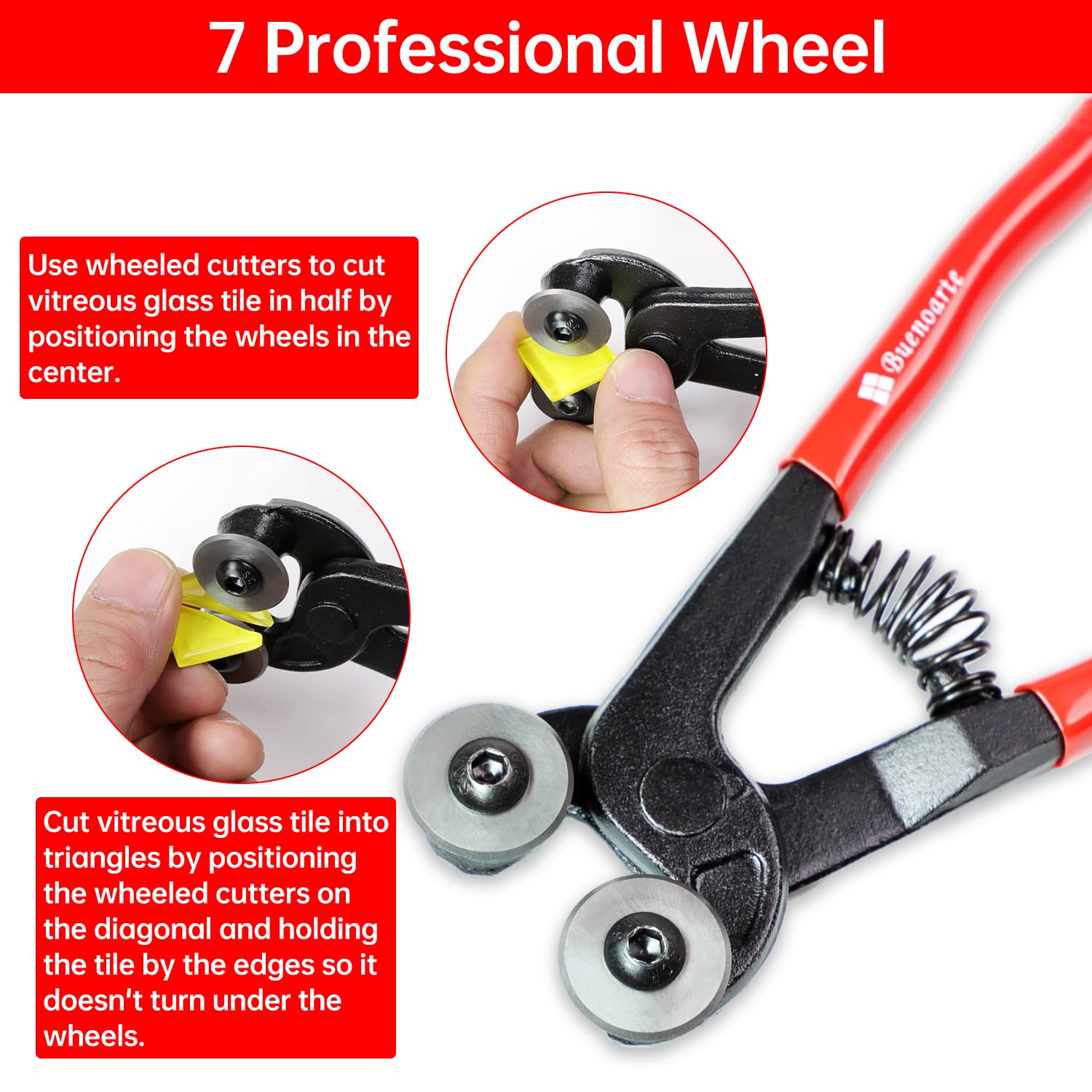 Buenoarte safety lock design keeps nippers secure when not in use.