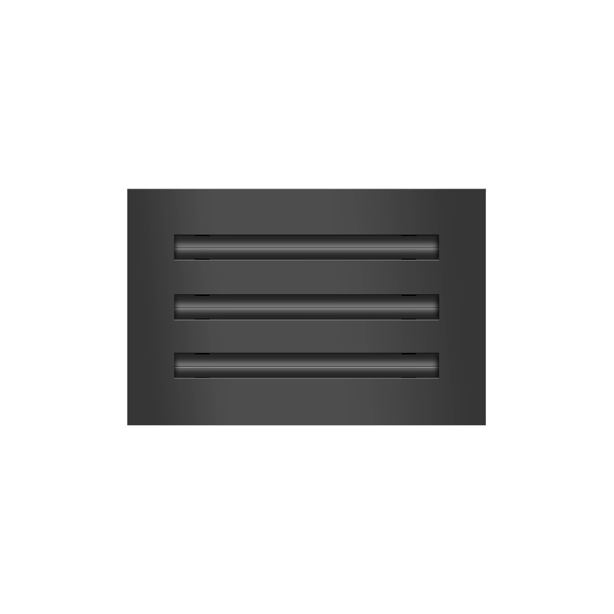 BUILDMART 10x6 black modern vent cover face view for refined interiors