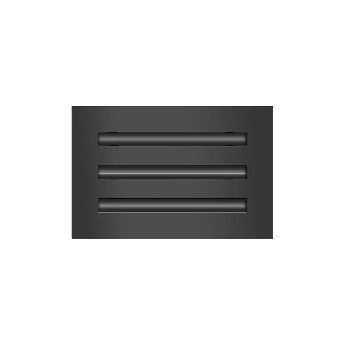 BUILDMART 10x6 black modern vent cover face view for refined interiors