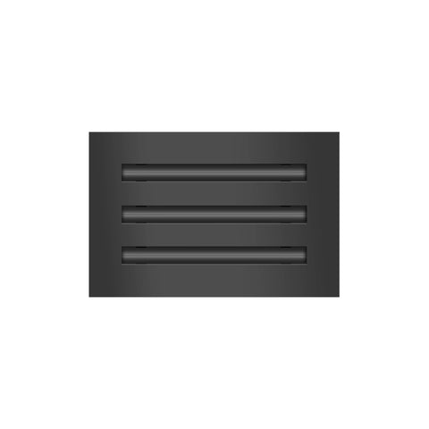 BUILDMART 10x6 black modern vent cover face view for refined interiors