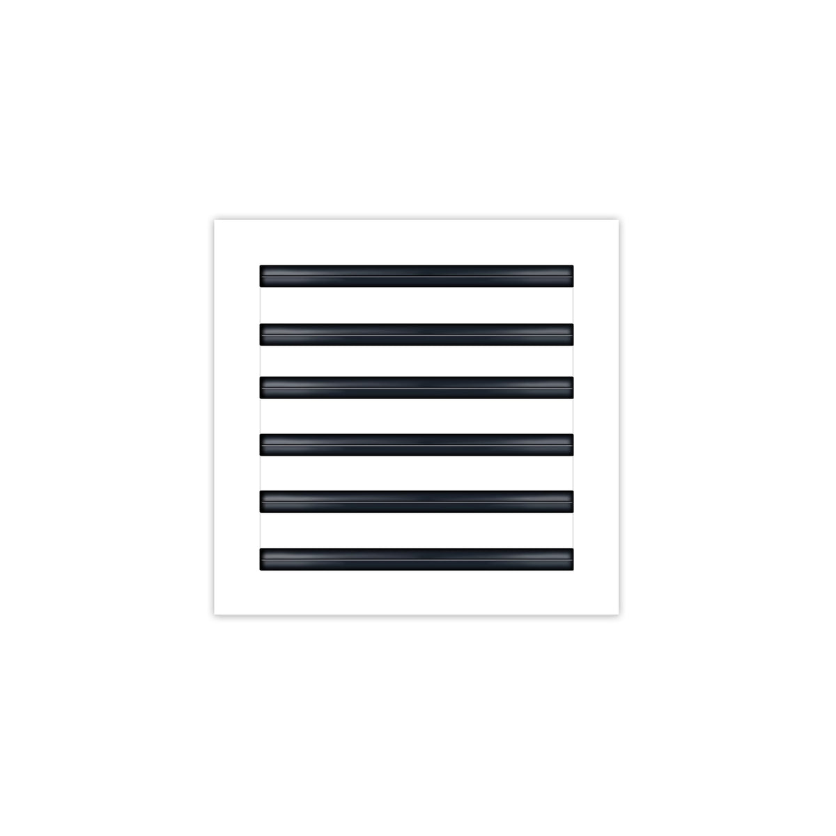 BUILDMART 12x12 modern AC vent cover white front view for seamless ceiling integration.