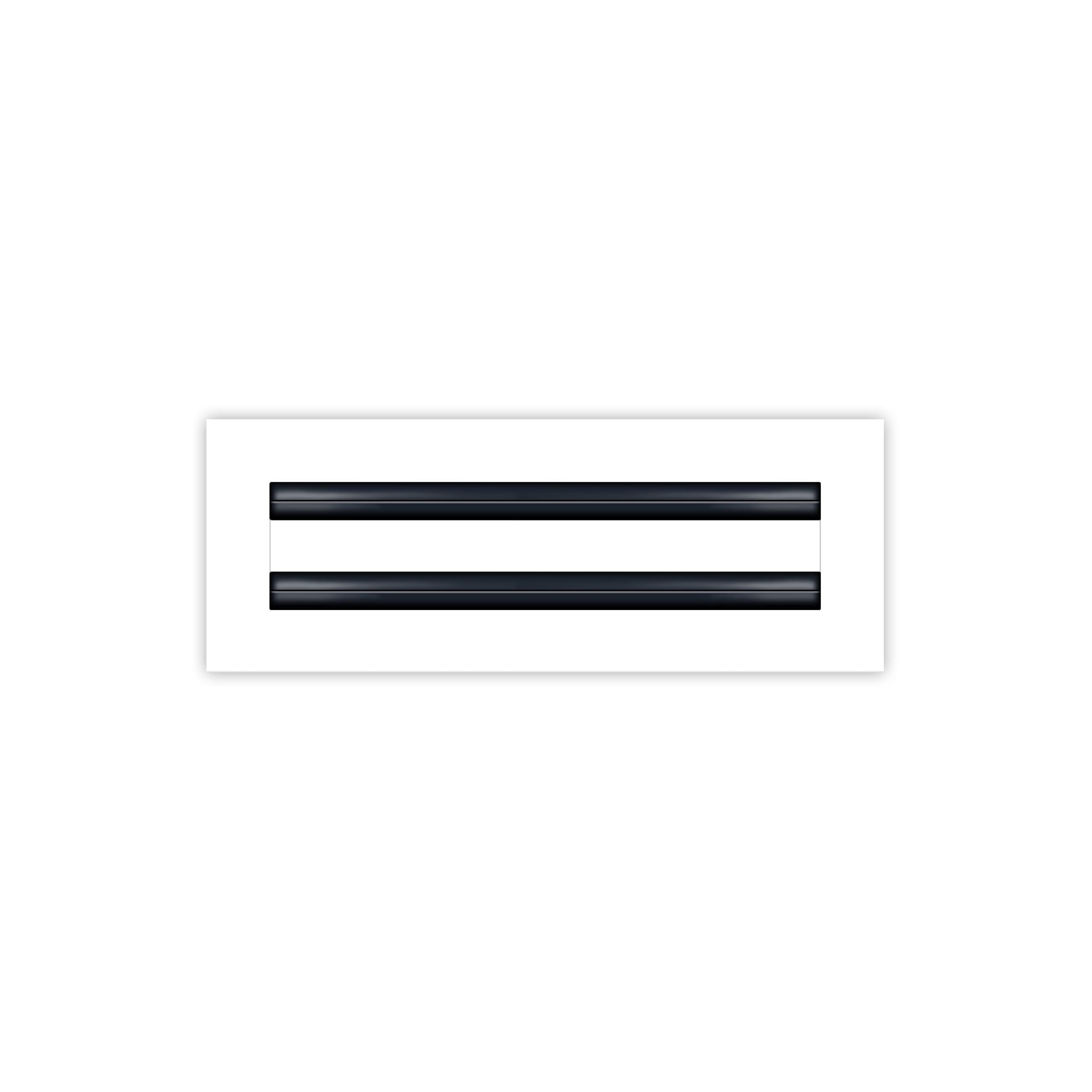 Buildmart 12x4 white vent cover decorative for ceilings and walls, enhancing interior style.