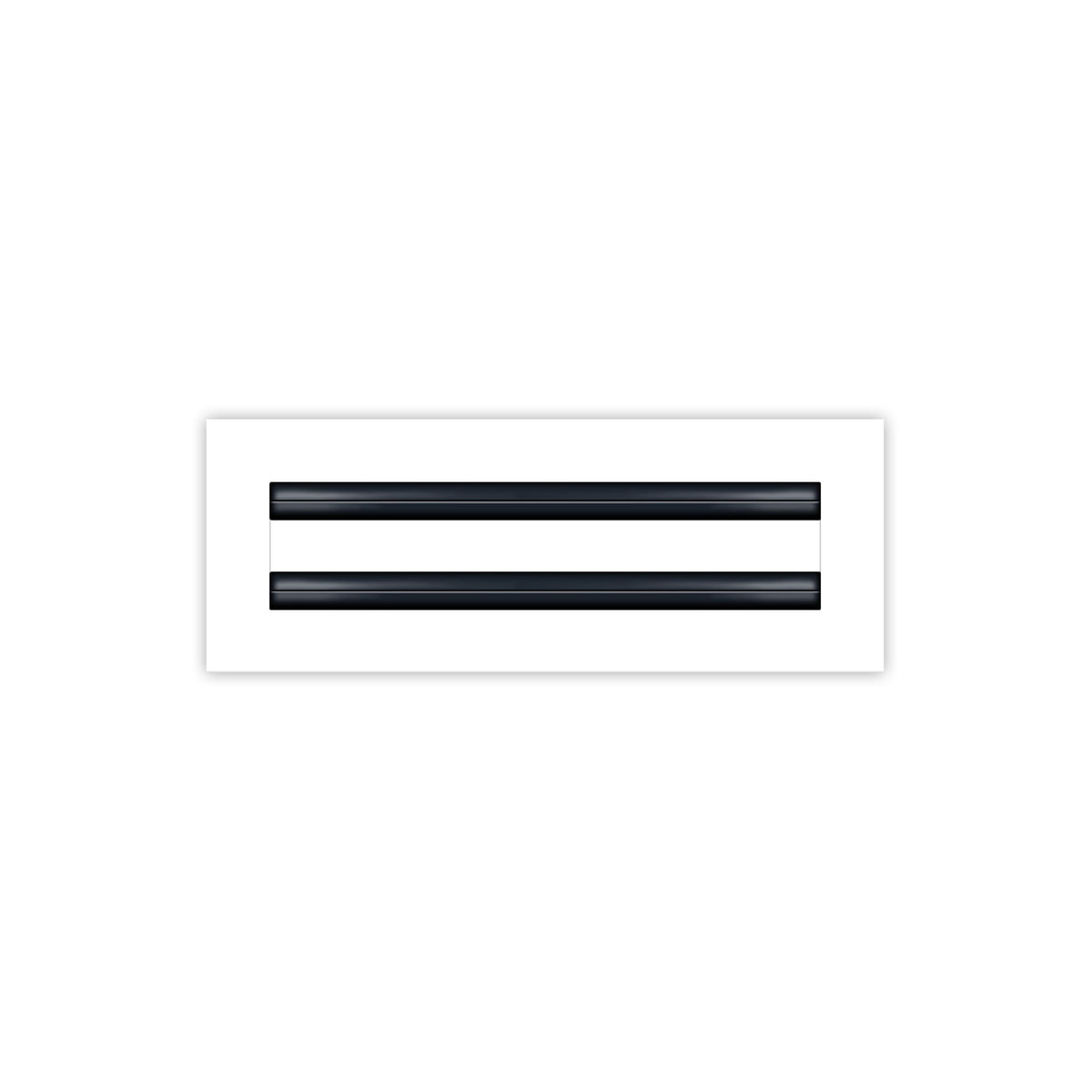 Buildmart 12x4 white vent cover decorative for ceilings and walls, enhancing interior style.