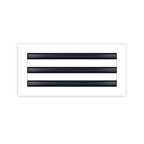 BUILDMART 14x6 white vent cover mounted on ceiling, decorative and durable