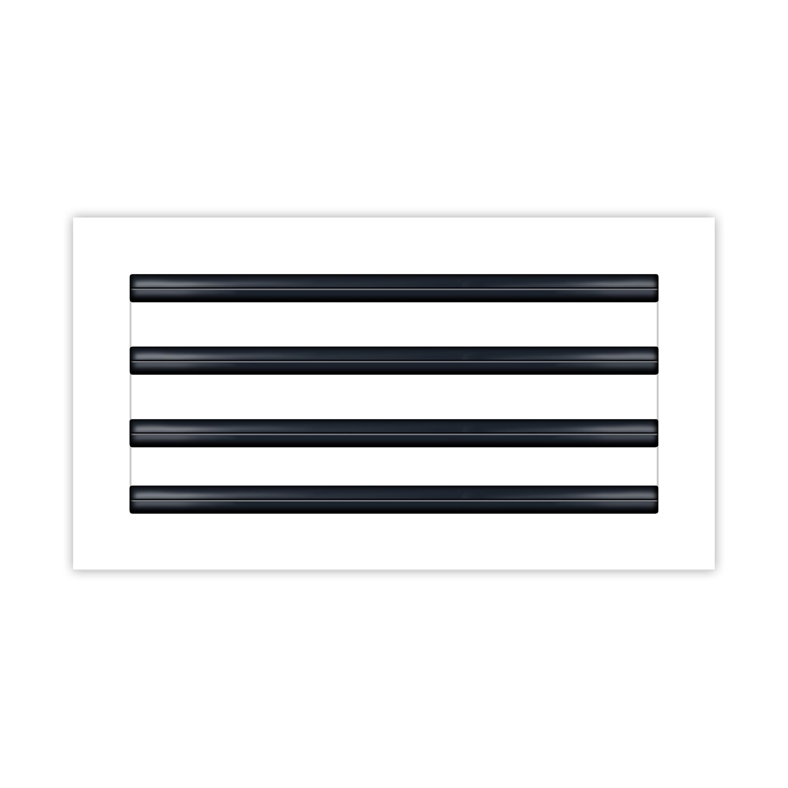 BUILDMART 14x8 white modern AC vent cover adds sleek ceiling decor.