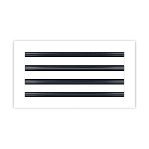 BUILDMART 14x8 white modern AC vent cover adds sleek ceiling decor.