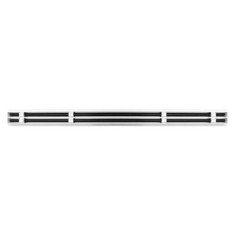 BUILDMART 48-inch diffuser side view showing slim profile for ceilings.