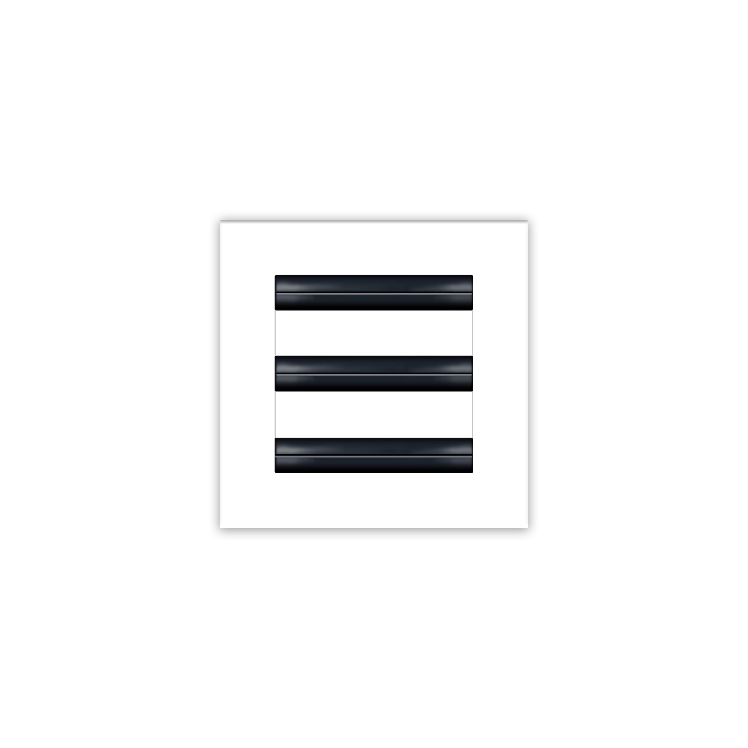 BUILDMART 6x6 White Modern AC Vent Cover for ceilings and walls