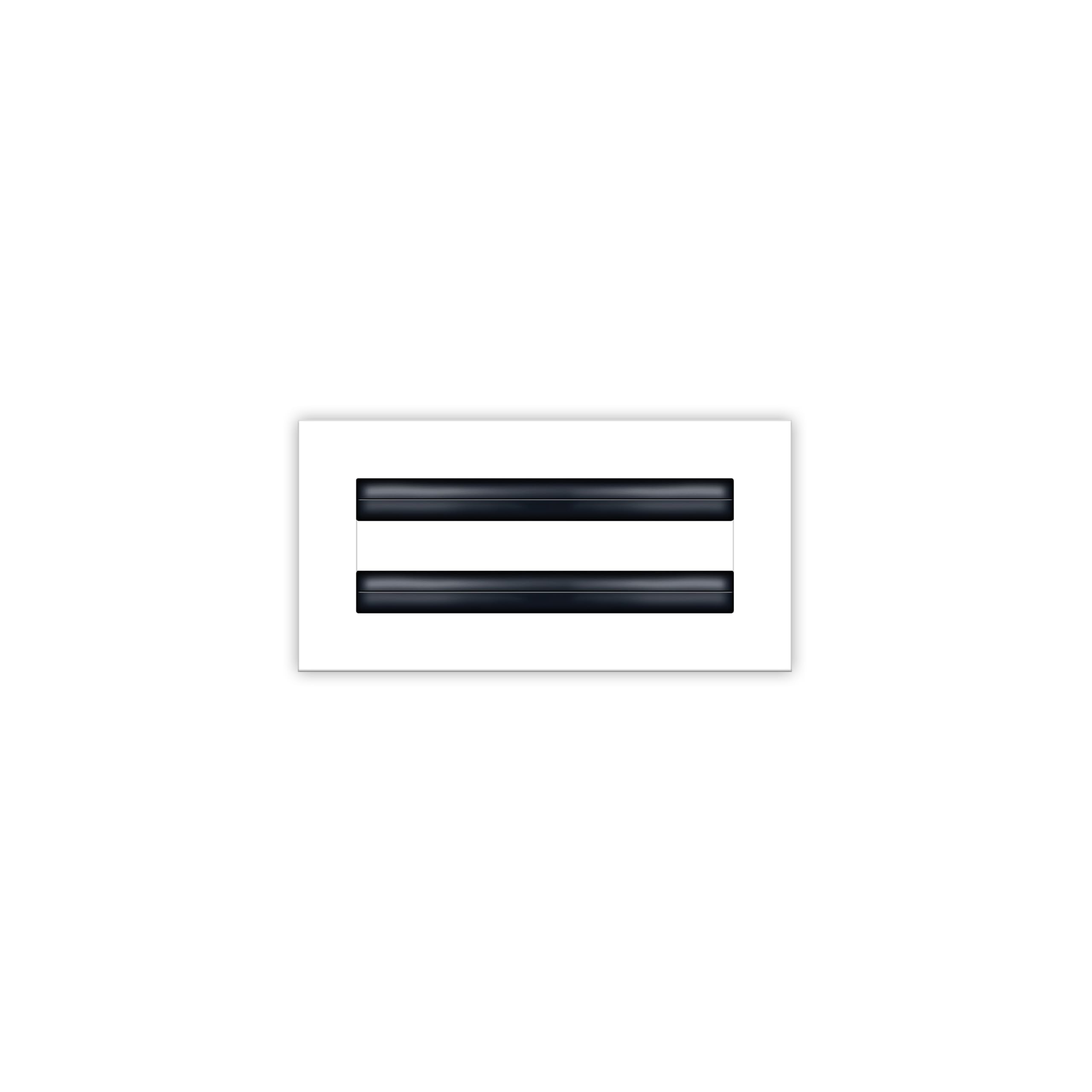 BUILDMART 8x4 white modern AC vent cover close-up highlights the aluminum finish.
