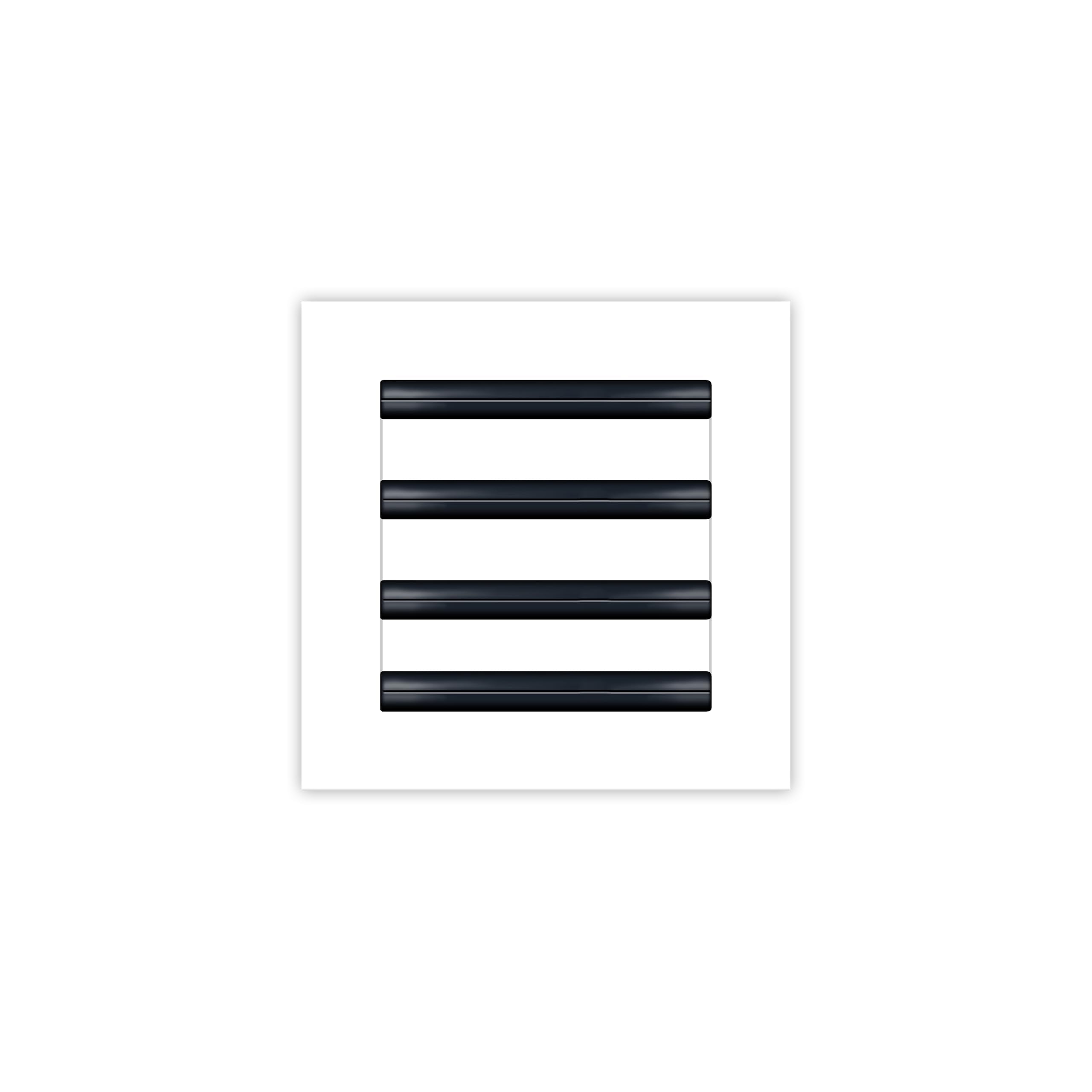 BUILDMART 8x8 white modern AC vent cover front view for a sleek ceiling upgrade