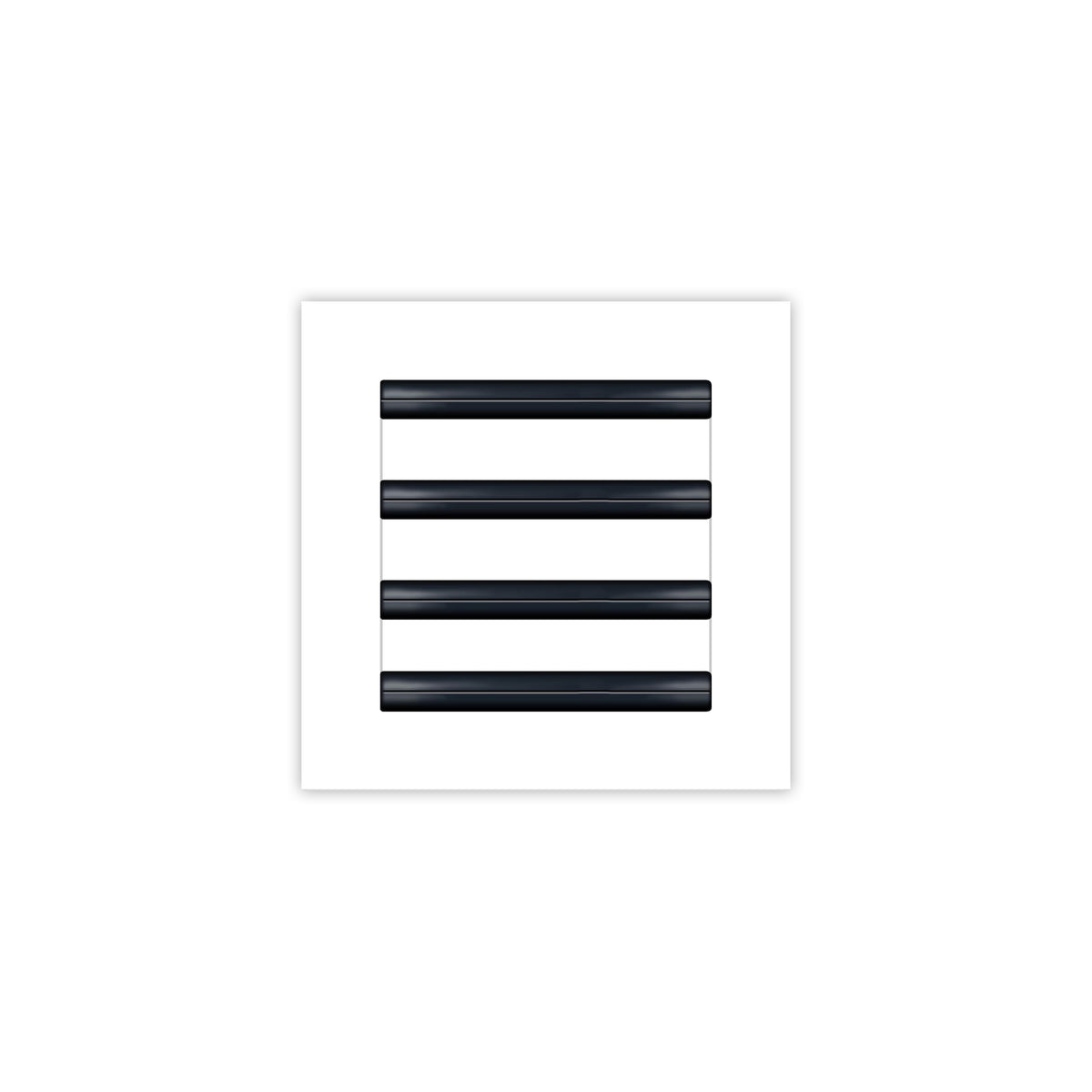 BUILDMART 8x8 white modern AC vent cover front view for a sleek ceiling upgrade