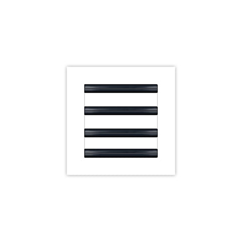 BUILDMART 8x8 white modern AC vent cover front view for a sleek ceiling upgrade
