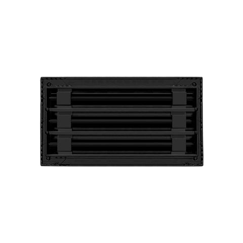 BUILDMART black linear slot diffuser, side profile.