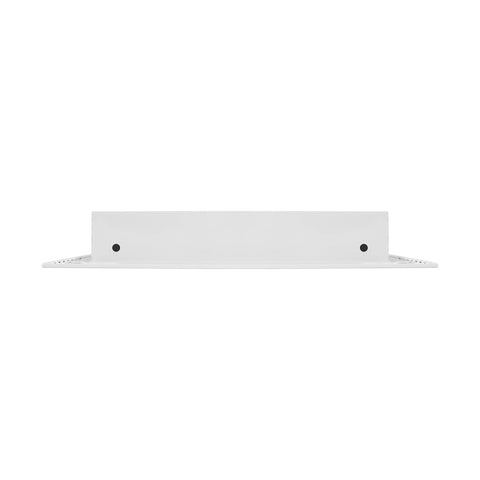 BUILDMART white aluminum vent cover close-up showing durable finish and clean lines