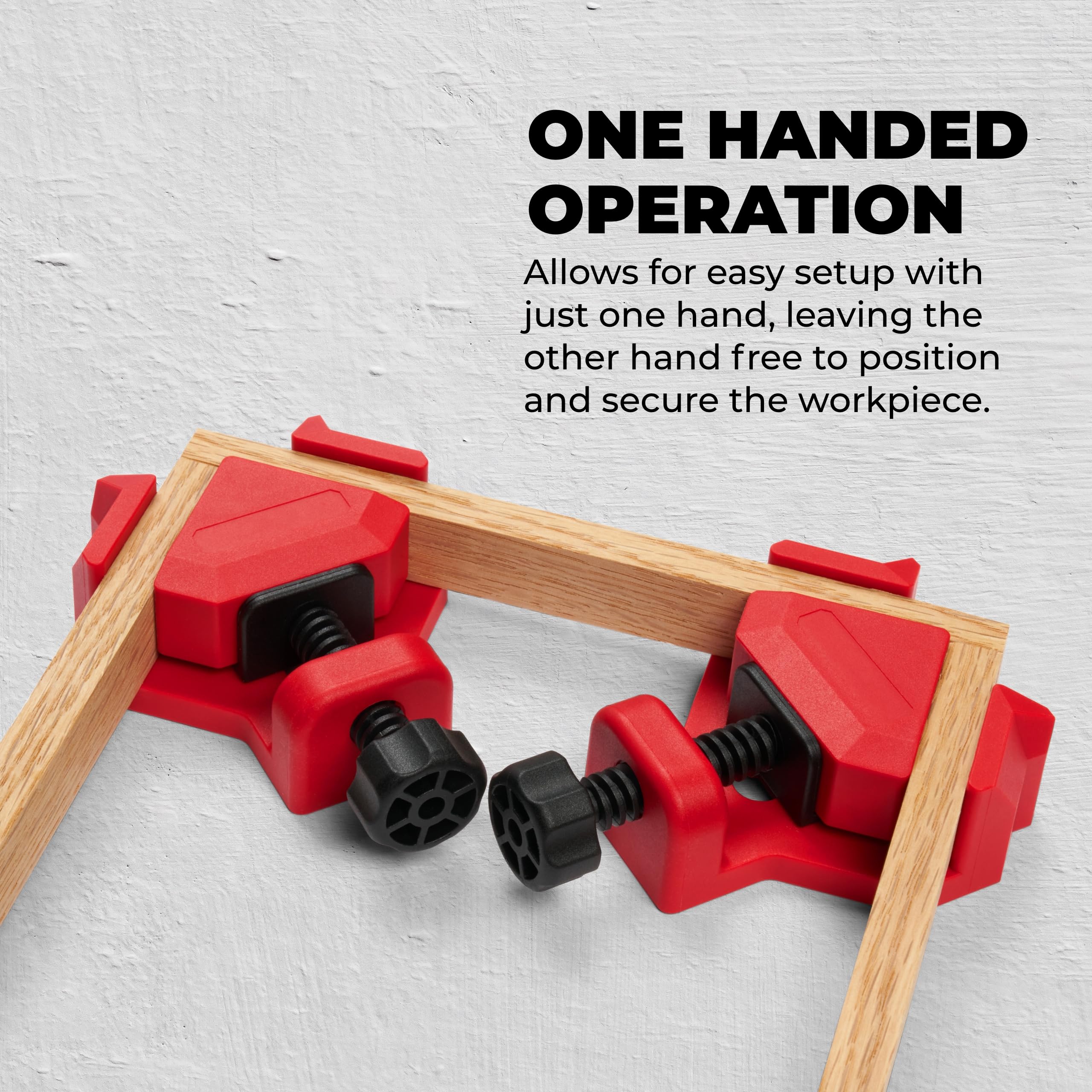 BUILDSOMETHING Ideal for hobby projects with quick, reliable corner clamping.