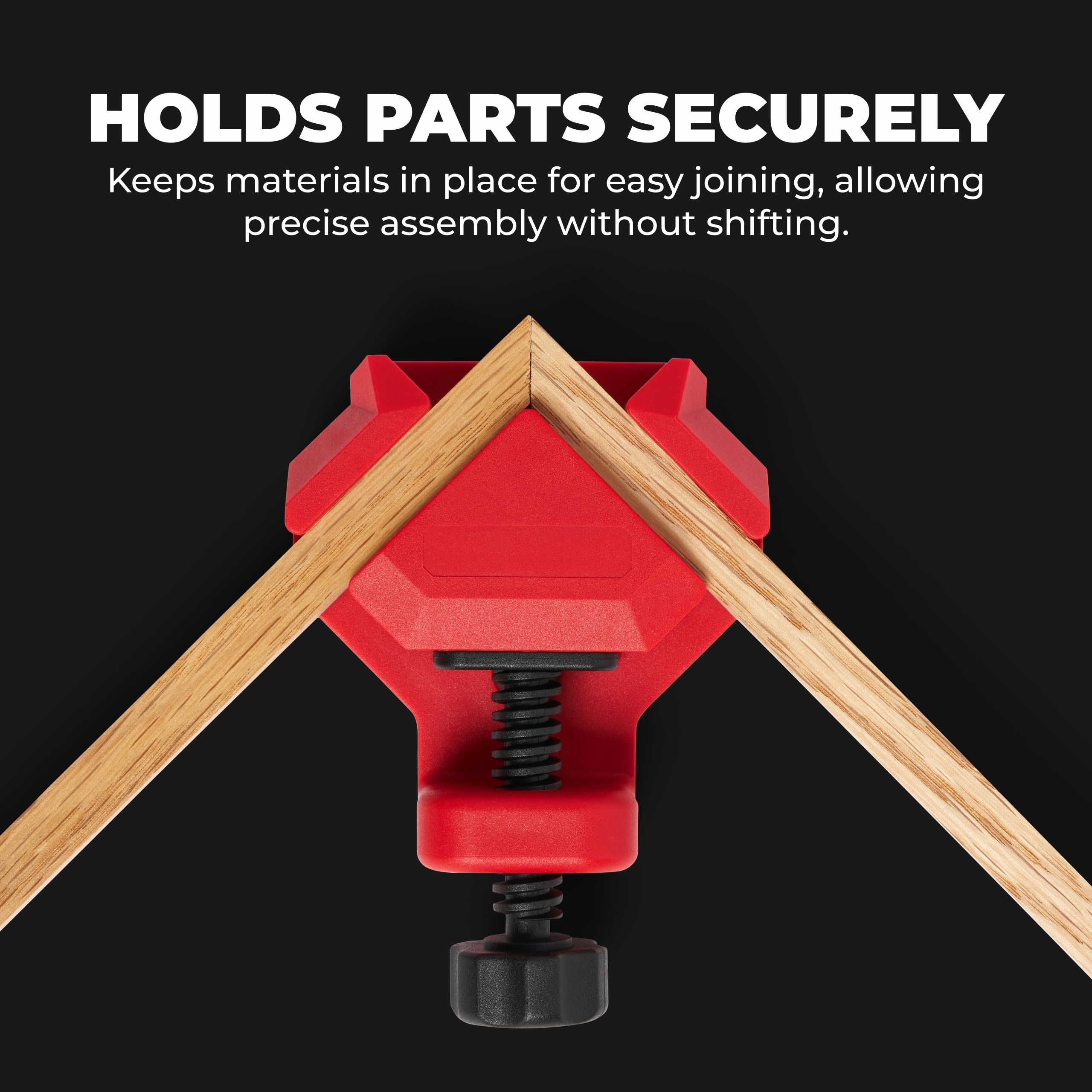BUILDSOMETHING Clamp range of 2–26 mm supports varying material thicknesses.