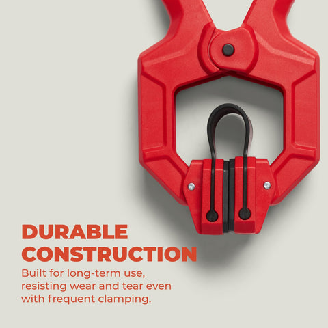 BUILDSOMETHING clamp with rubber pads protects delicate surfaces during assembly